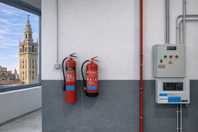 equipos contra incendios en sevilla con cuadro electrico e instalacion de sistemas contra incendios
