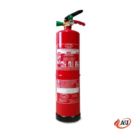 Extintor de polvo ABC de 2 kg Homologado | Eficacia 8A – 34B – C con Marcado CE